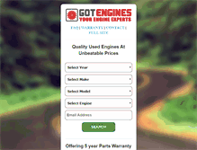 Tablet Screenshot of gotengines.com